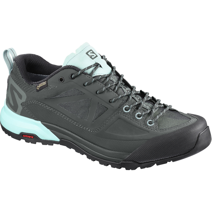 Bottes De Randonnée Salomon Femme Turquoise Clair / Grise Foncé - Salomon X ALP SPRY GTX® W - France